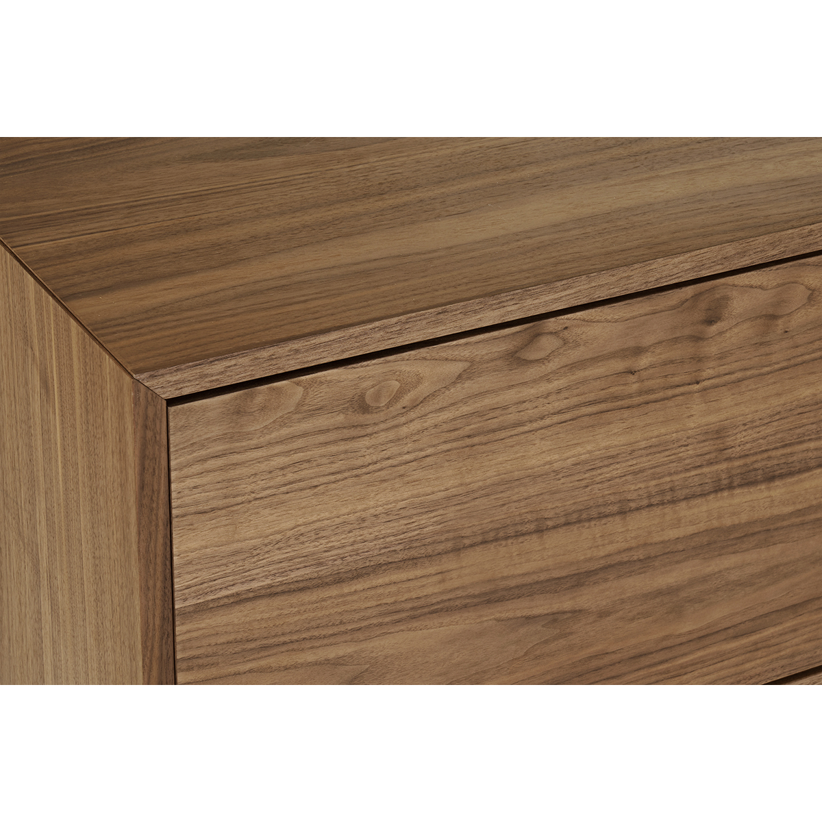 Meuble TV vintage bois foncé noyer et métal noir L200 cm MANNY noyer, MILIBOO