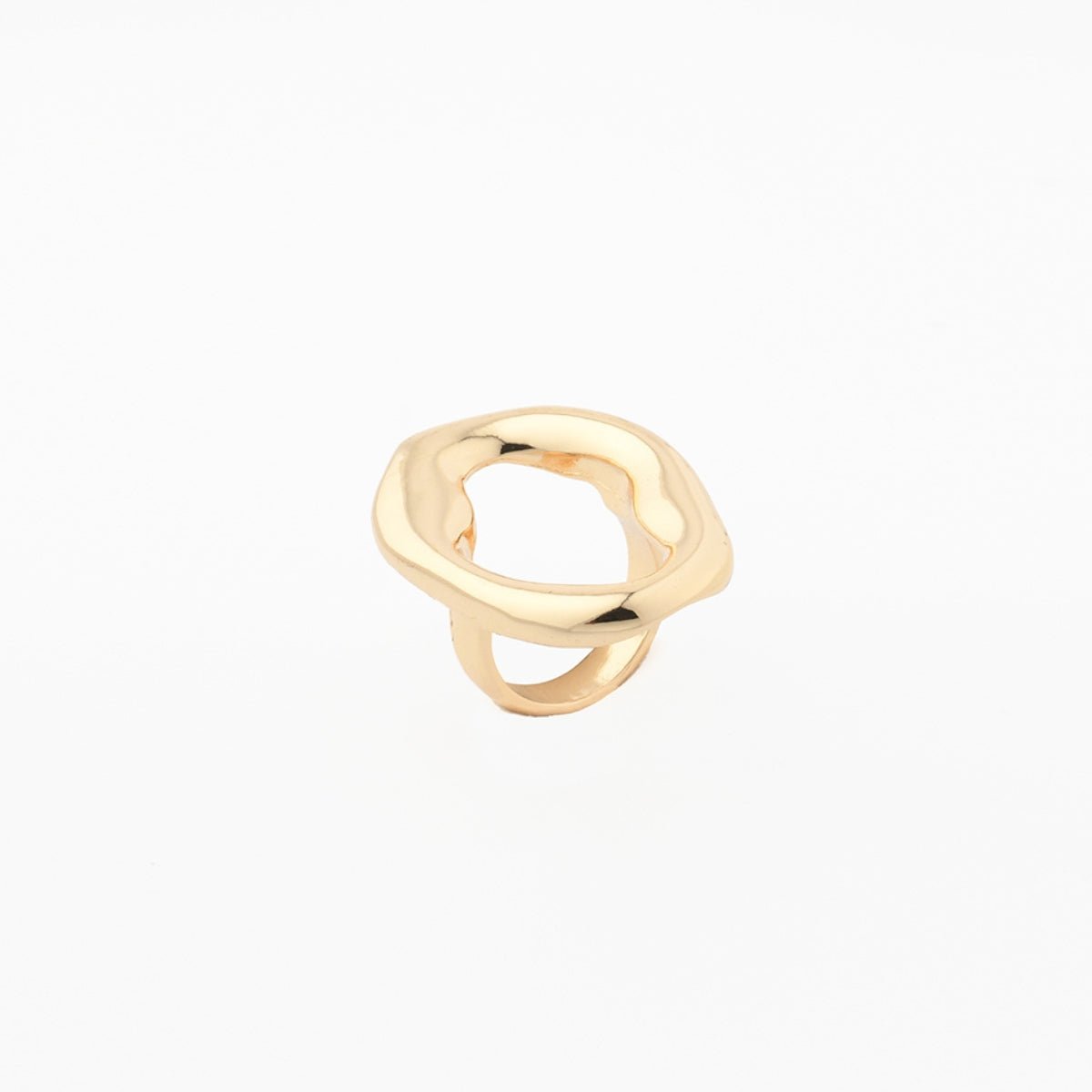 Bague ovale irrégulière - Collection Recyclée doré, BALABOOSTE