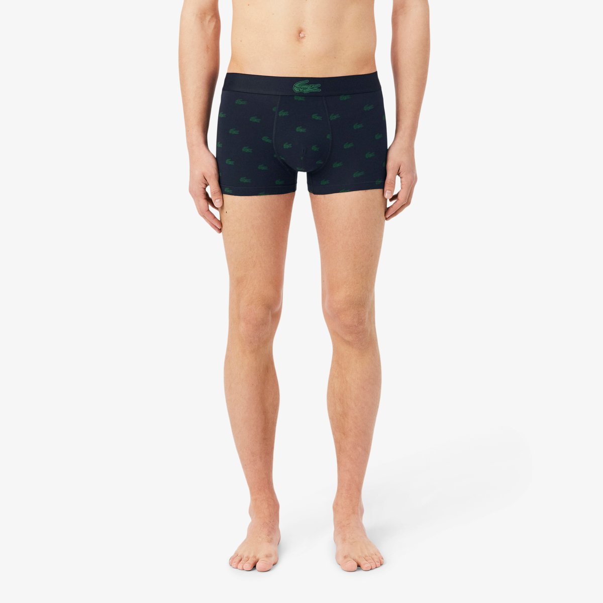 Lot de 3 boxers courts imprimé crocodile bleu-i90, LACOSTE