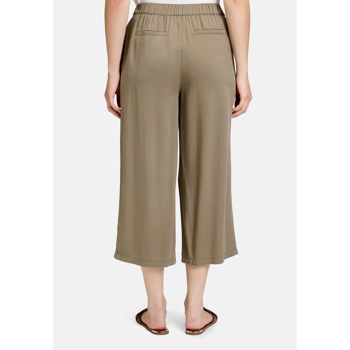 Pantalon à enfiler à poches extérieures dusty olive, BETTY BARCLAY