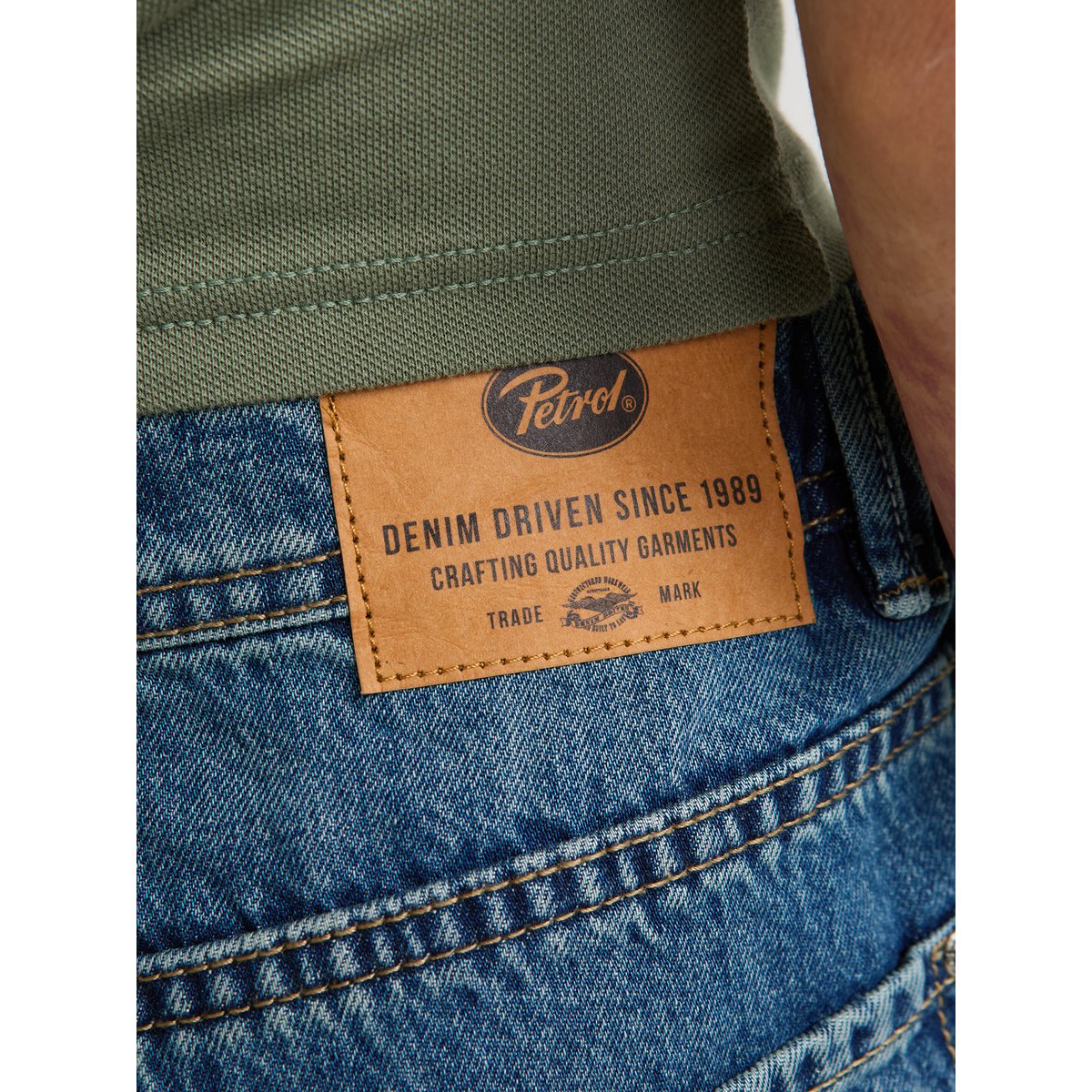 Lenox loose short en jean rosarito bleu medium vintage, PETROL INDUSTRIES