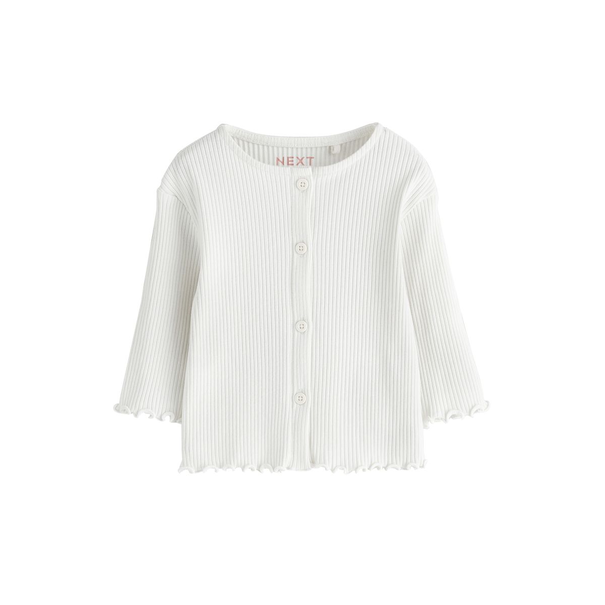 Cardigan côtelé à manches longues, lot de 3 vert/rose, NEXT