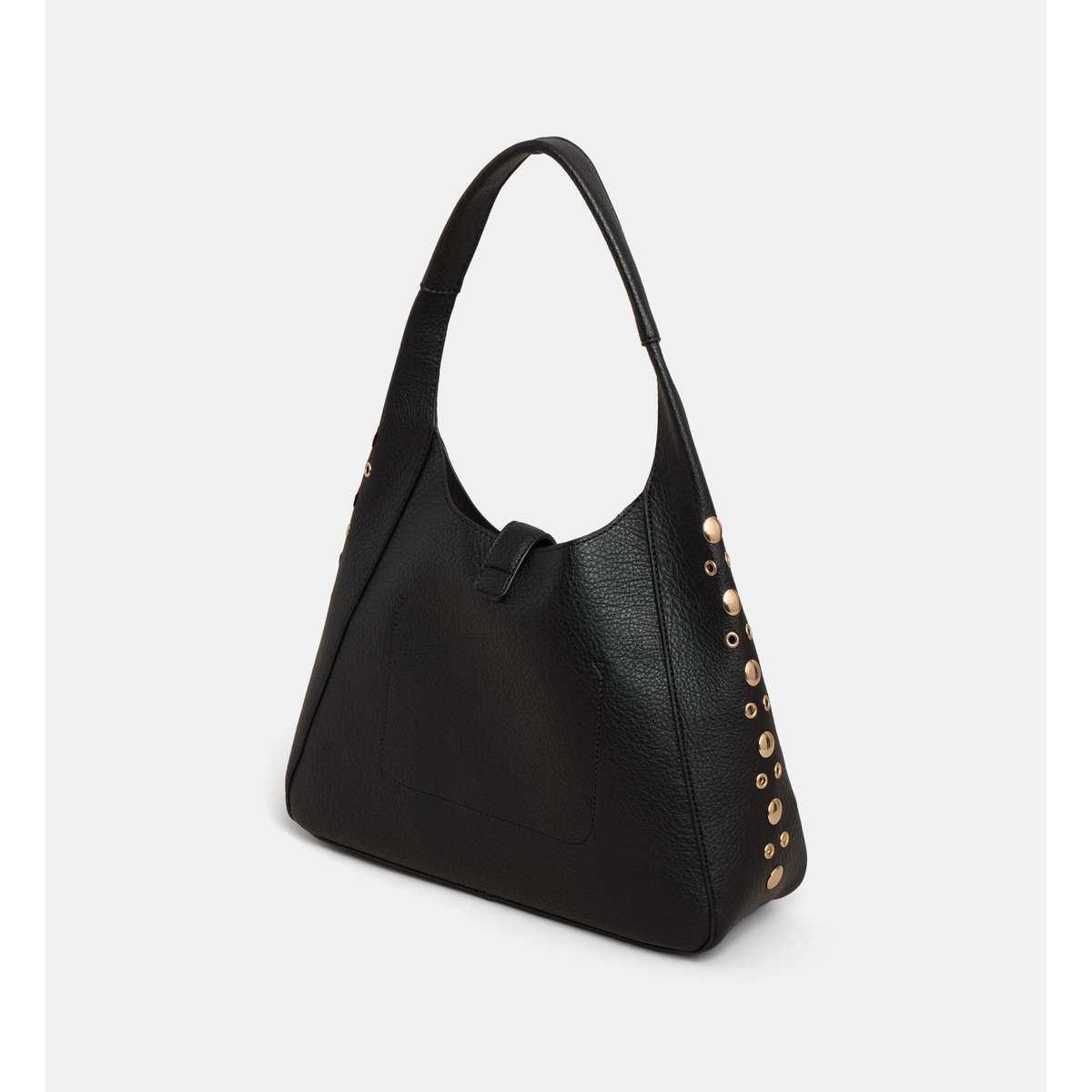 Sac à main gladys eyelets texturé noir, GALERIES LAFAYETTE