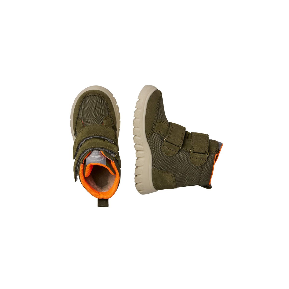 Bottes en suède et tissu technique GEMINAE 3 VL WP. kaki, NATURINO