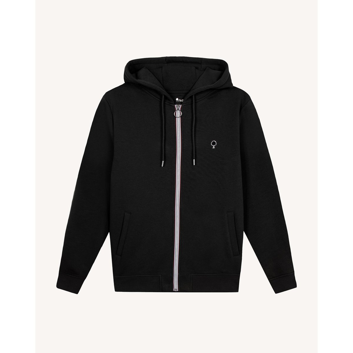 Sweat coton MESNIL noir, FAGUO