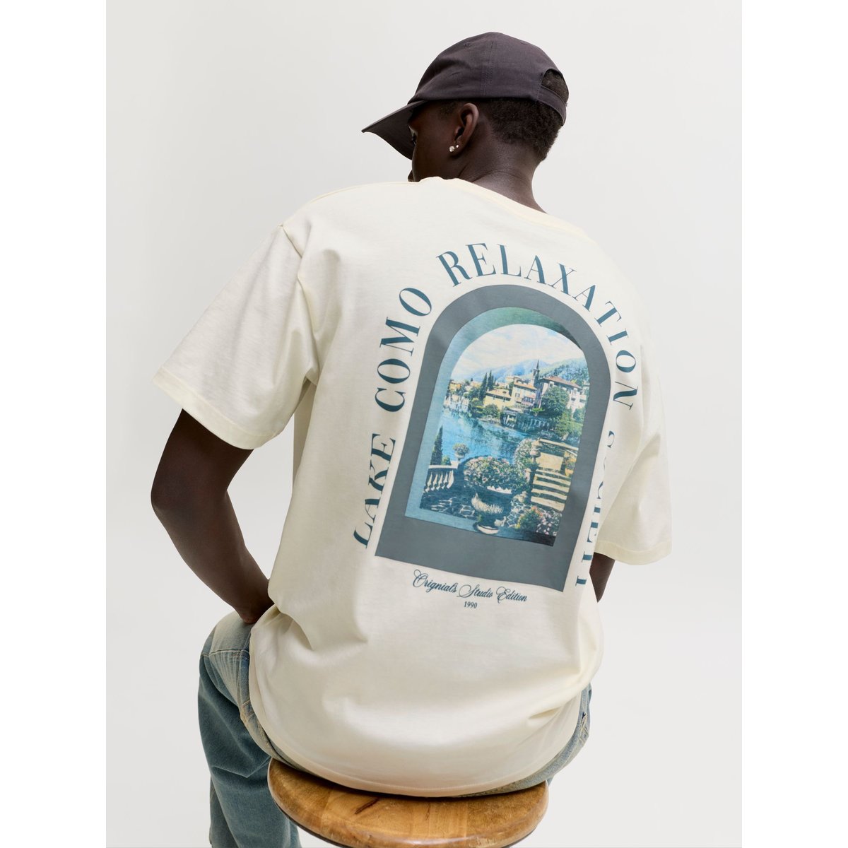 T-Shirt egret, JACK & JONES