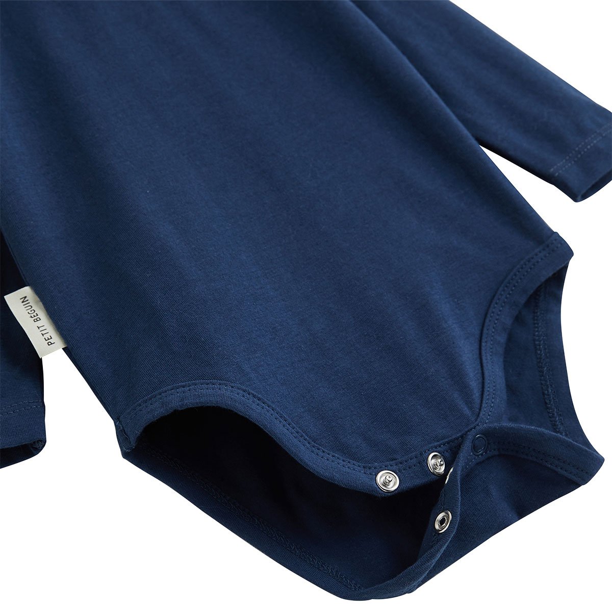 Lot de 3 bodies bébé col roulé manches longues Mathéo bleu, PETIT BEGUIN