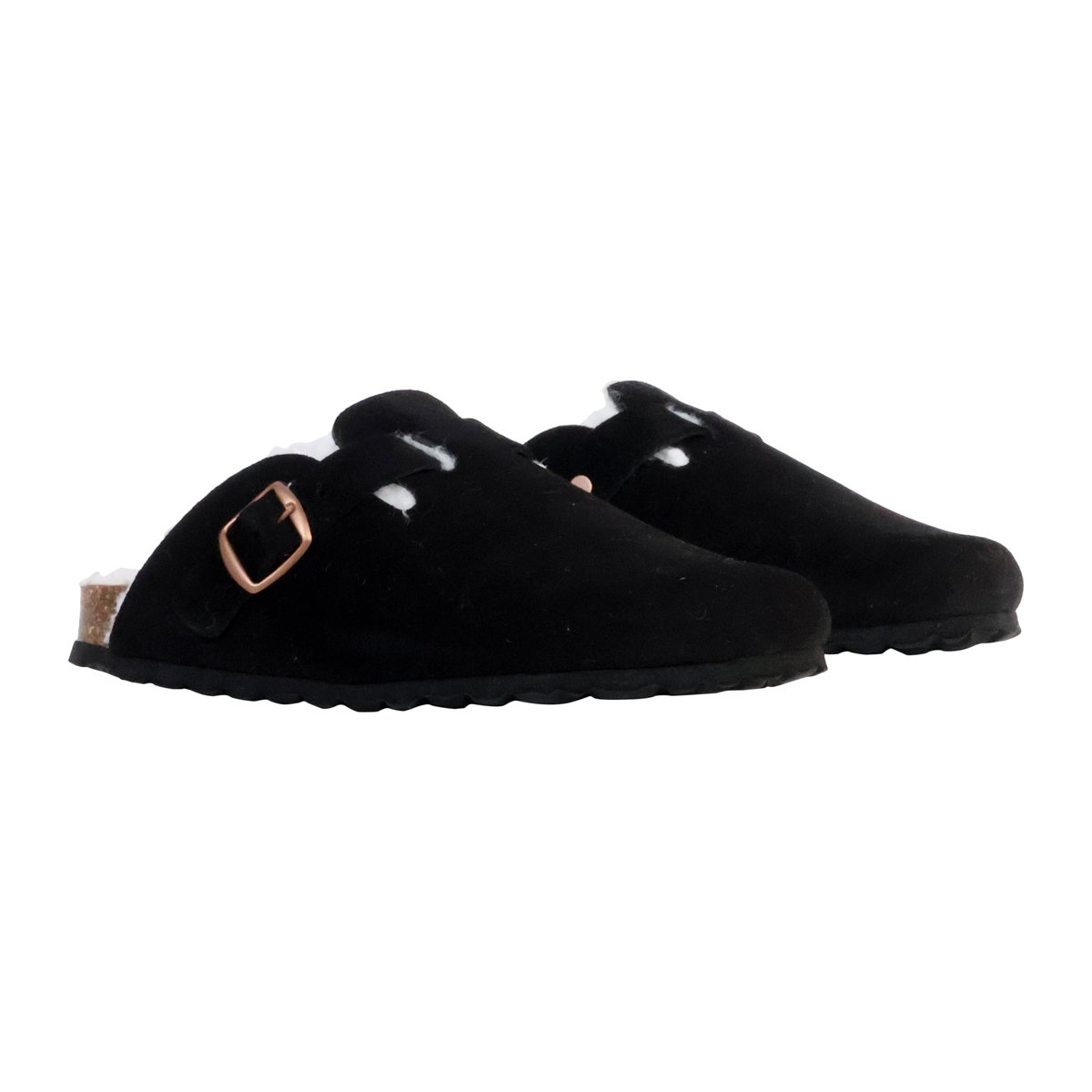 Mules Cuir Joana noir, THE DIVINE FACTORY