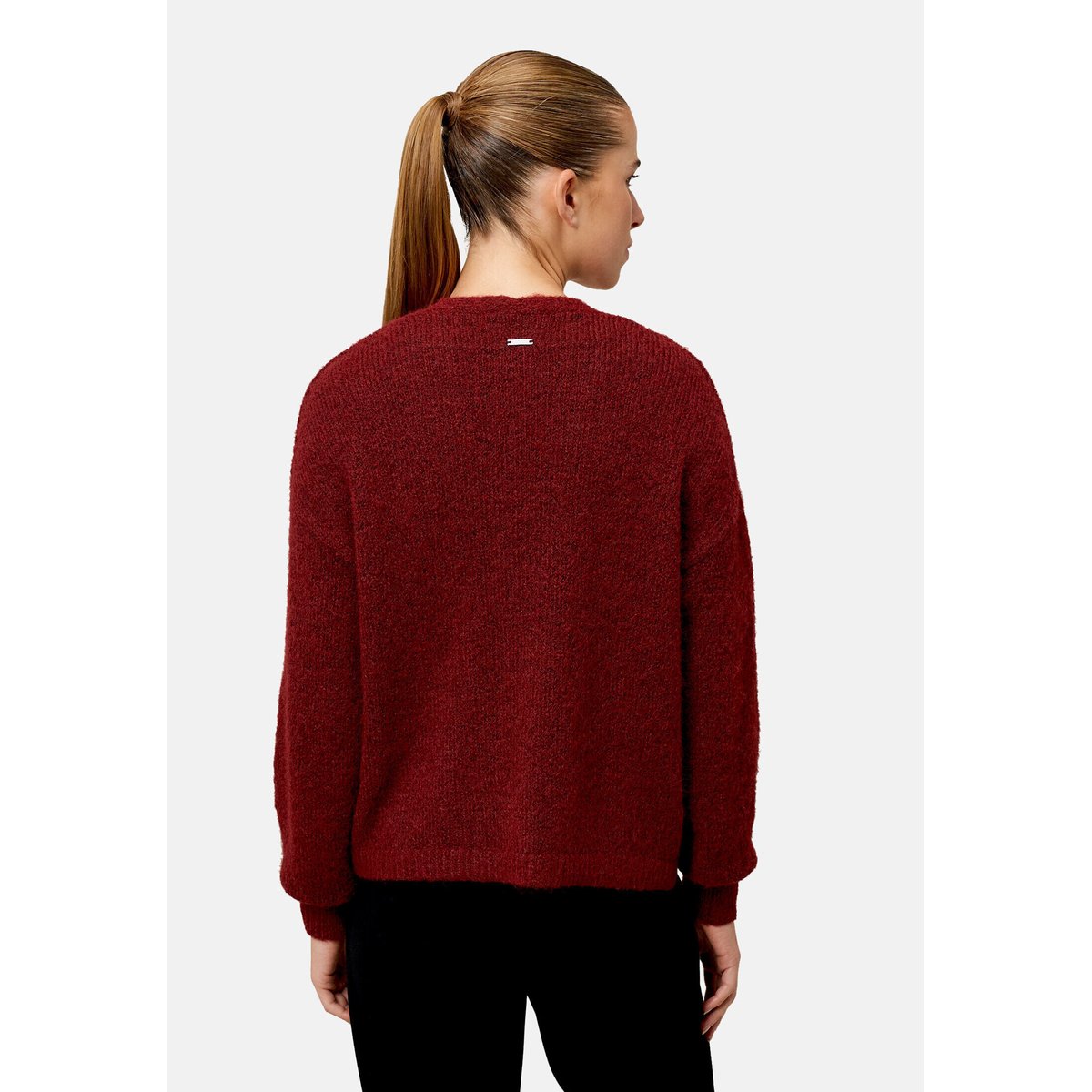Cardigan offener style dark red melange, ZERO