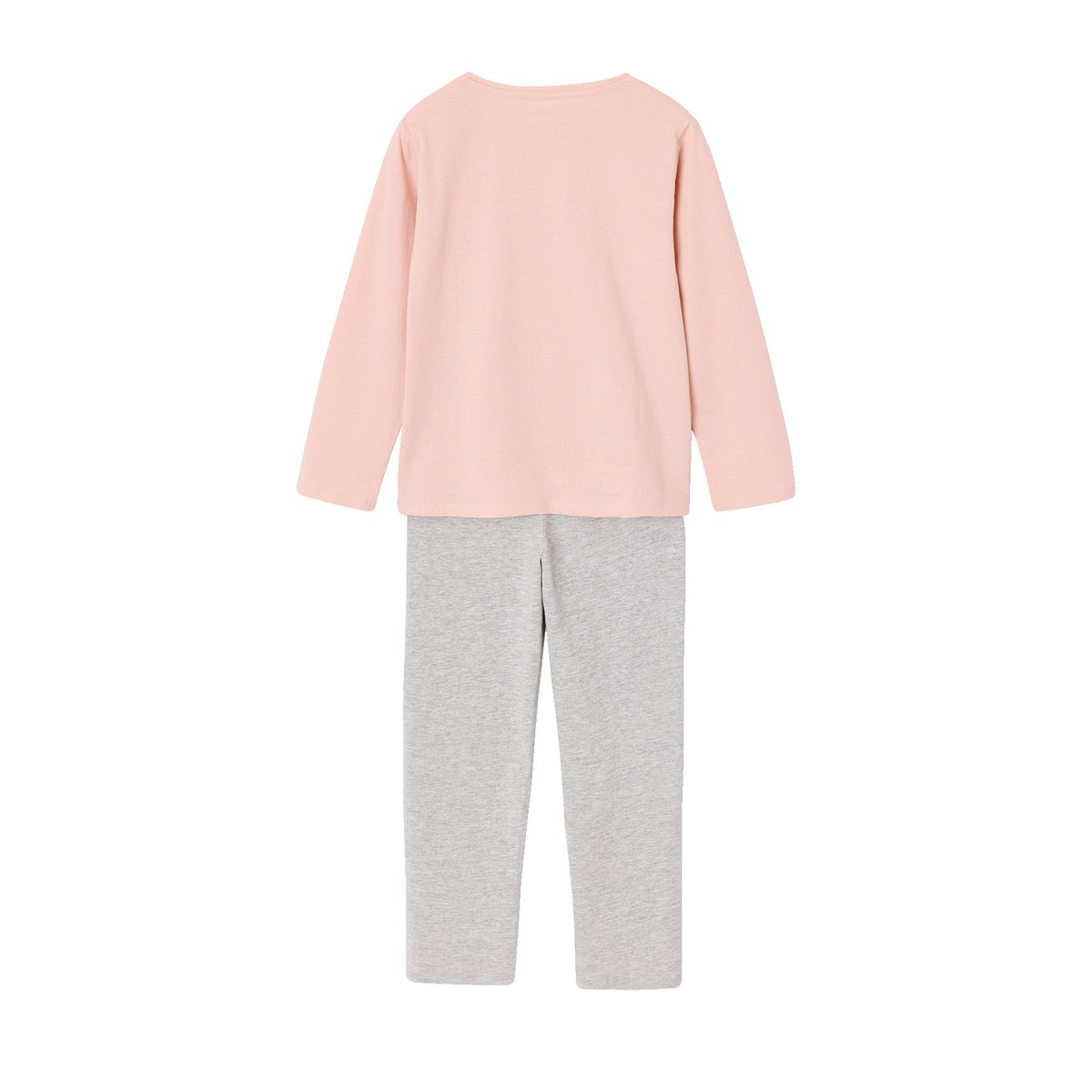 Lot de 2 pyjamas rose poudré, VERTBAUDET