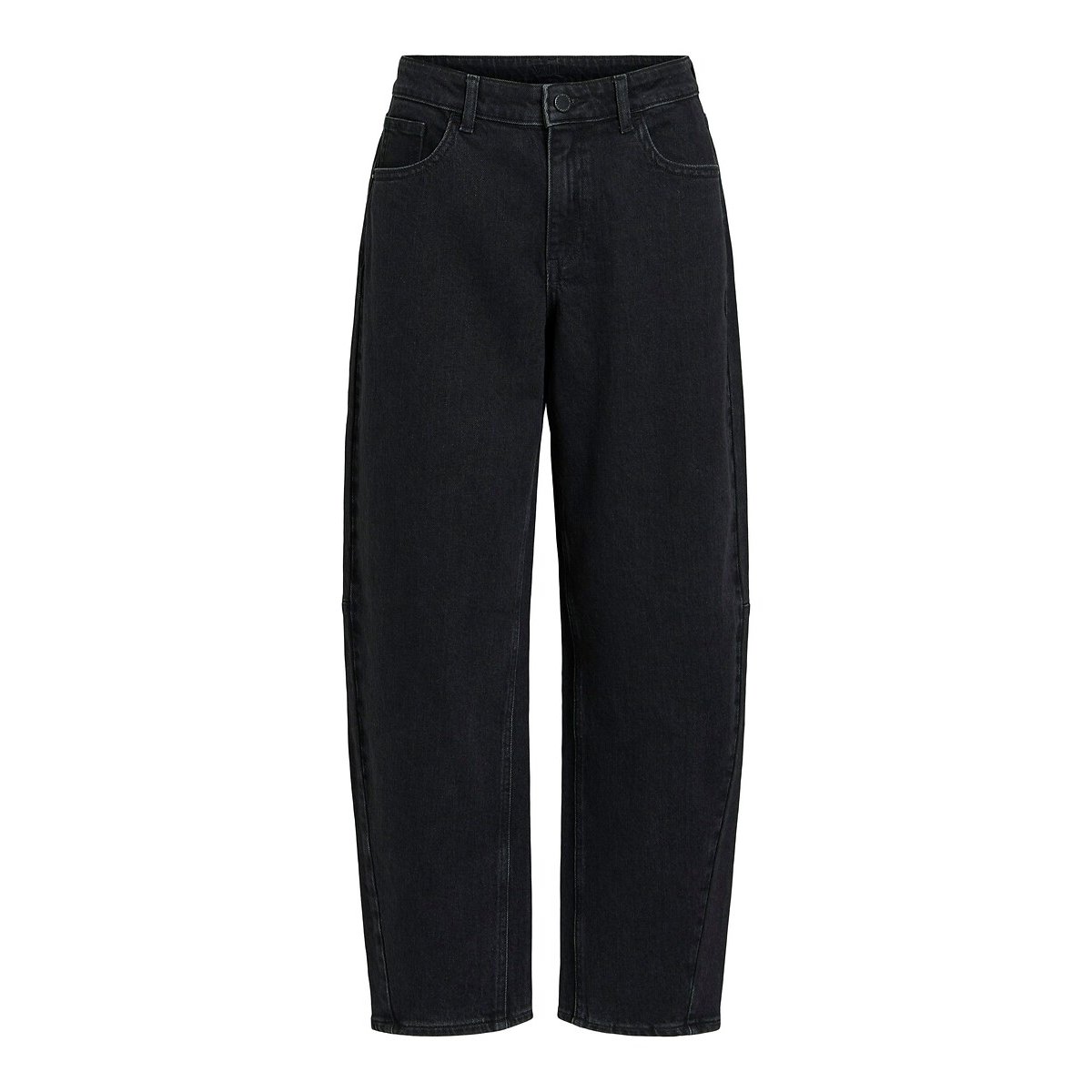 Barrel-Jeans denim black, VILA