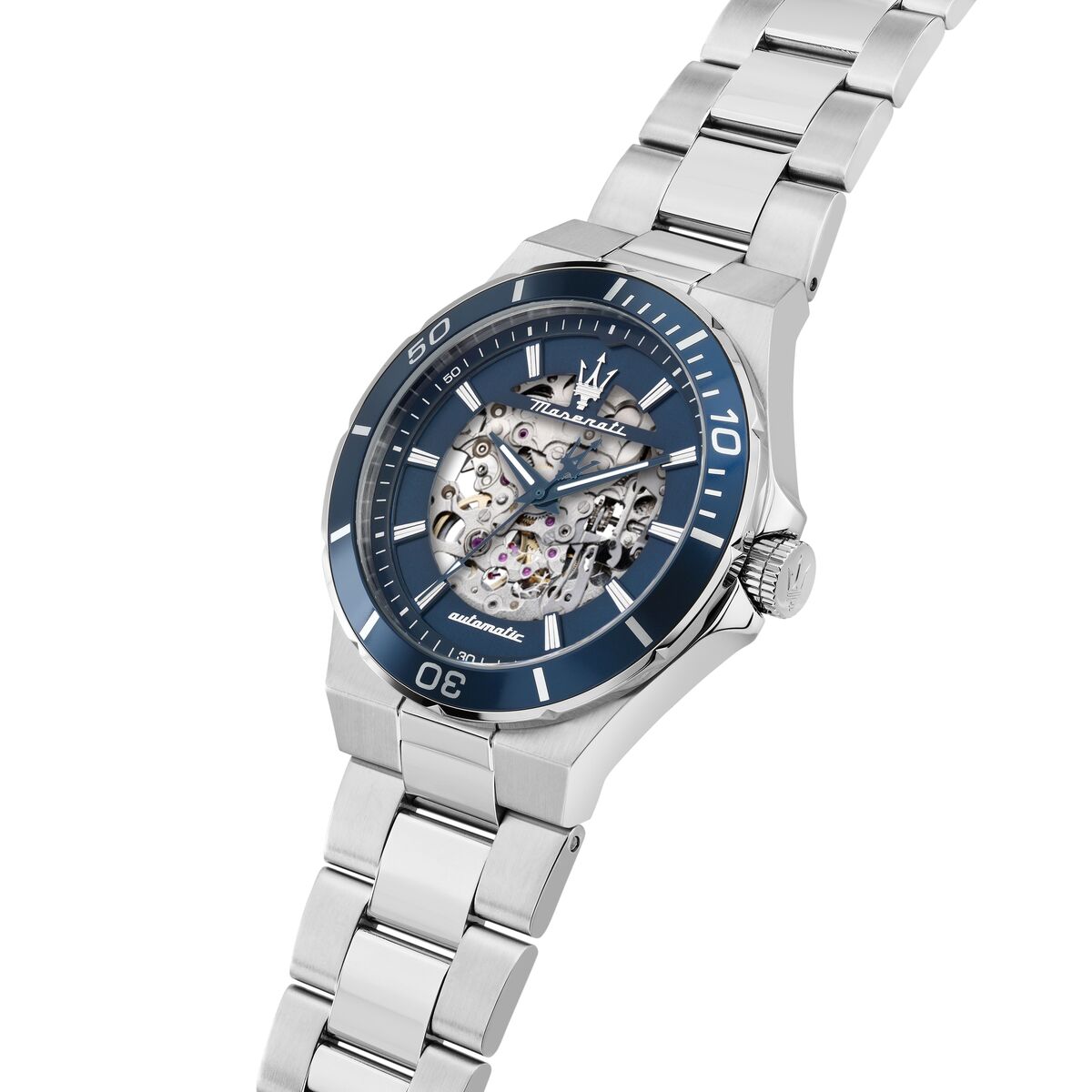 Montre Analogique  SFIDA argenté bleu foncé argenté, MASERATI