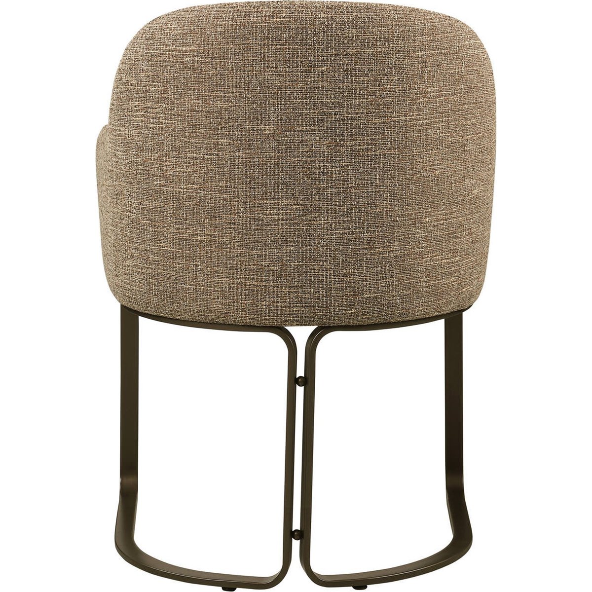 Chaise de repas en tweed ignifugé marron tweed, RECOLLECTION