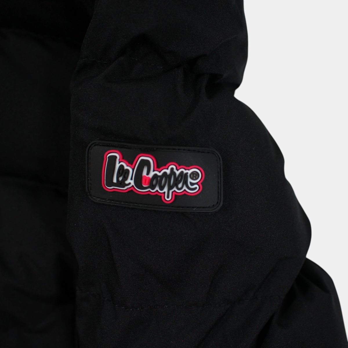Doudoune longue zippée à capuche COCOON noir, LEE COOPER