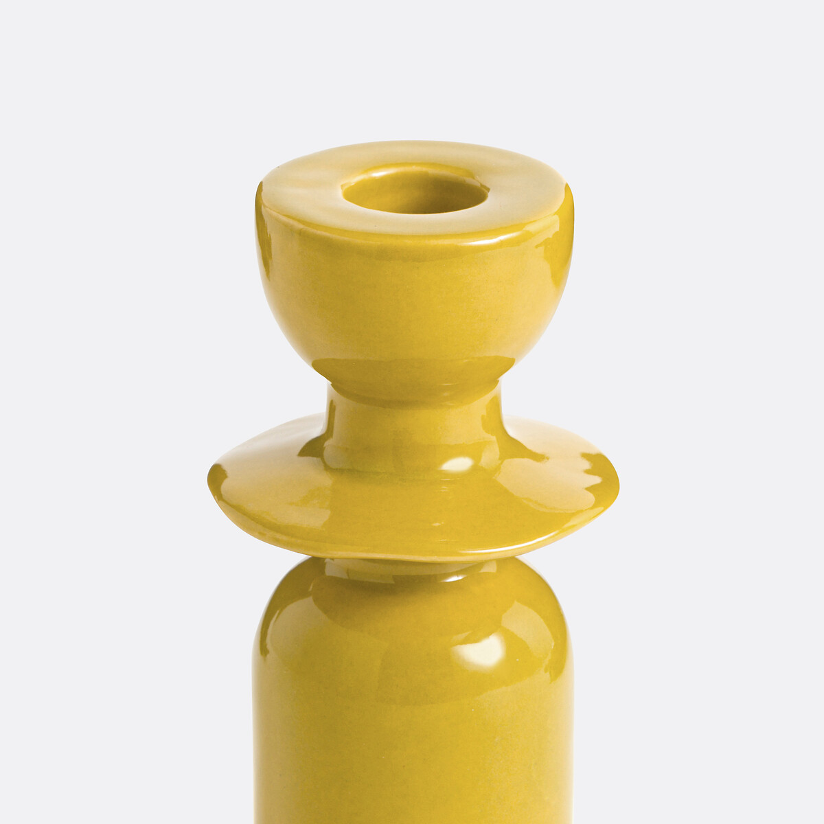 Bougeoir en céramique H13,7 cm, Greta anis, LA REDOUTE INTERIEURS