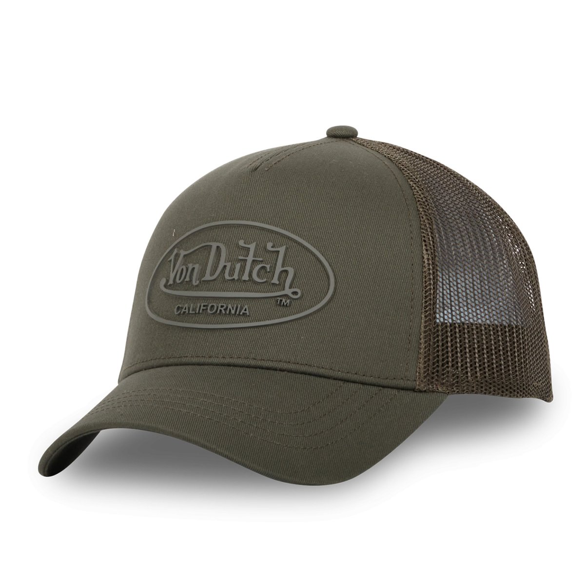 Casquette Trucker Log kaki, VON DUTCH