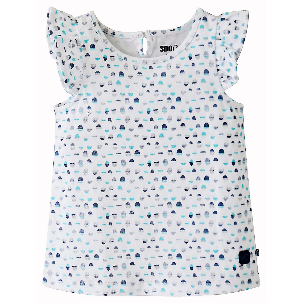Tee-shirt imprime fille anouchka les grands de sucre d'orge blanc, SUCRE D'ORGE