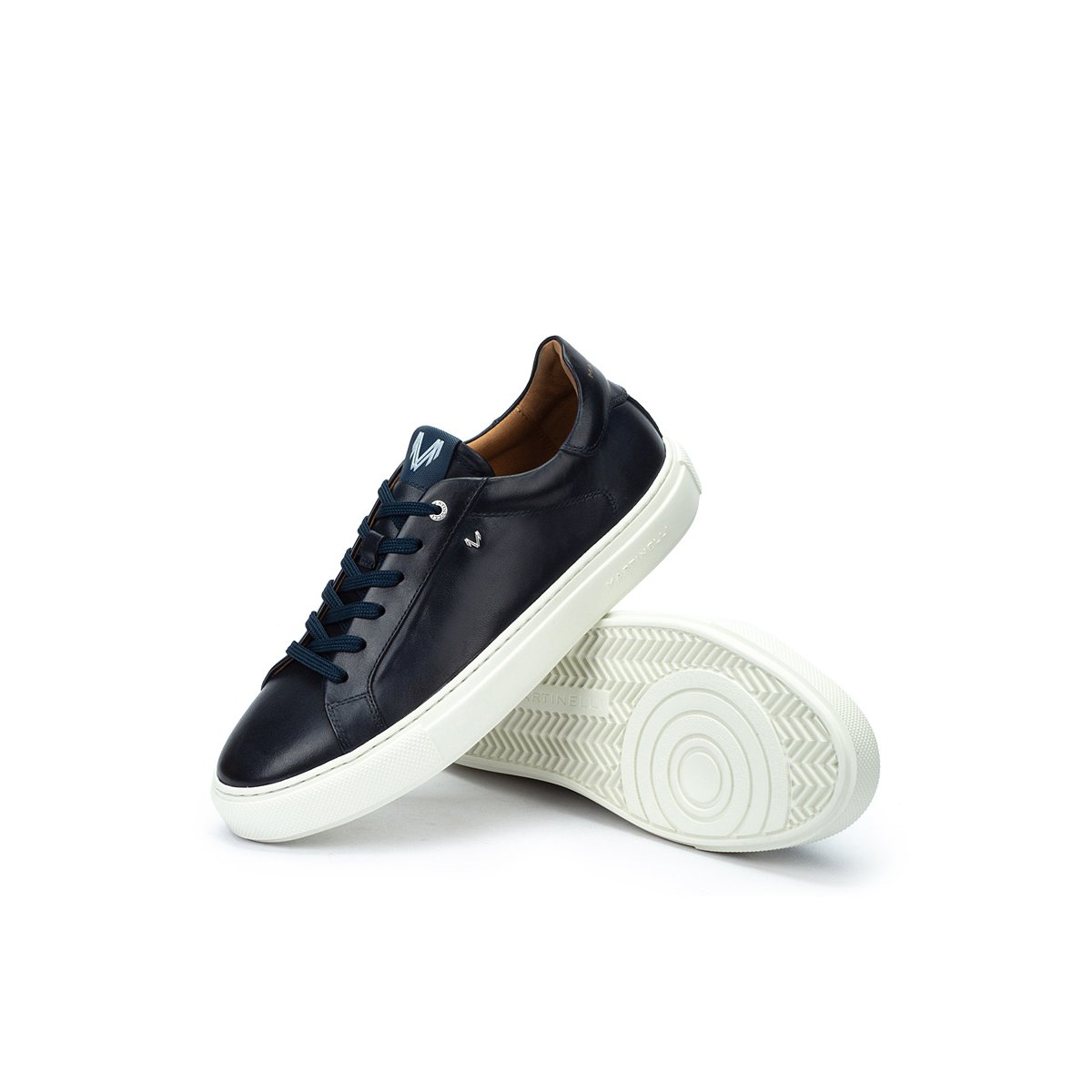 Baskets cuir Hastings blue, MARTINELLI