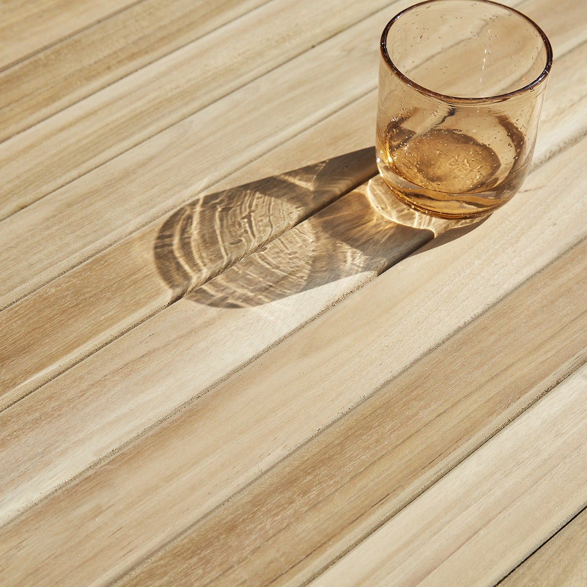 Salon de jardin en teck massif extensible 8/10 places MIDLAND naturel, BERAH GETAH