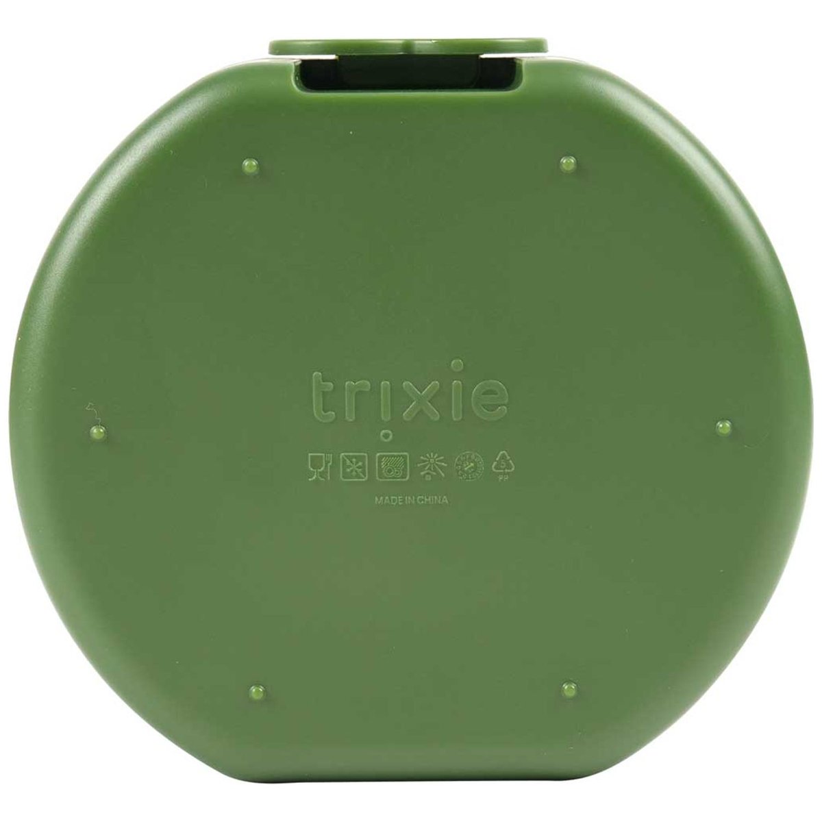 Lot de 2 boîtes à goûter à clip vert, blanc, noir, TRIXIE