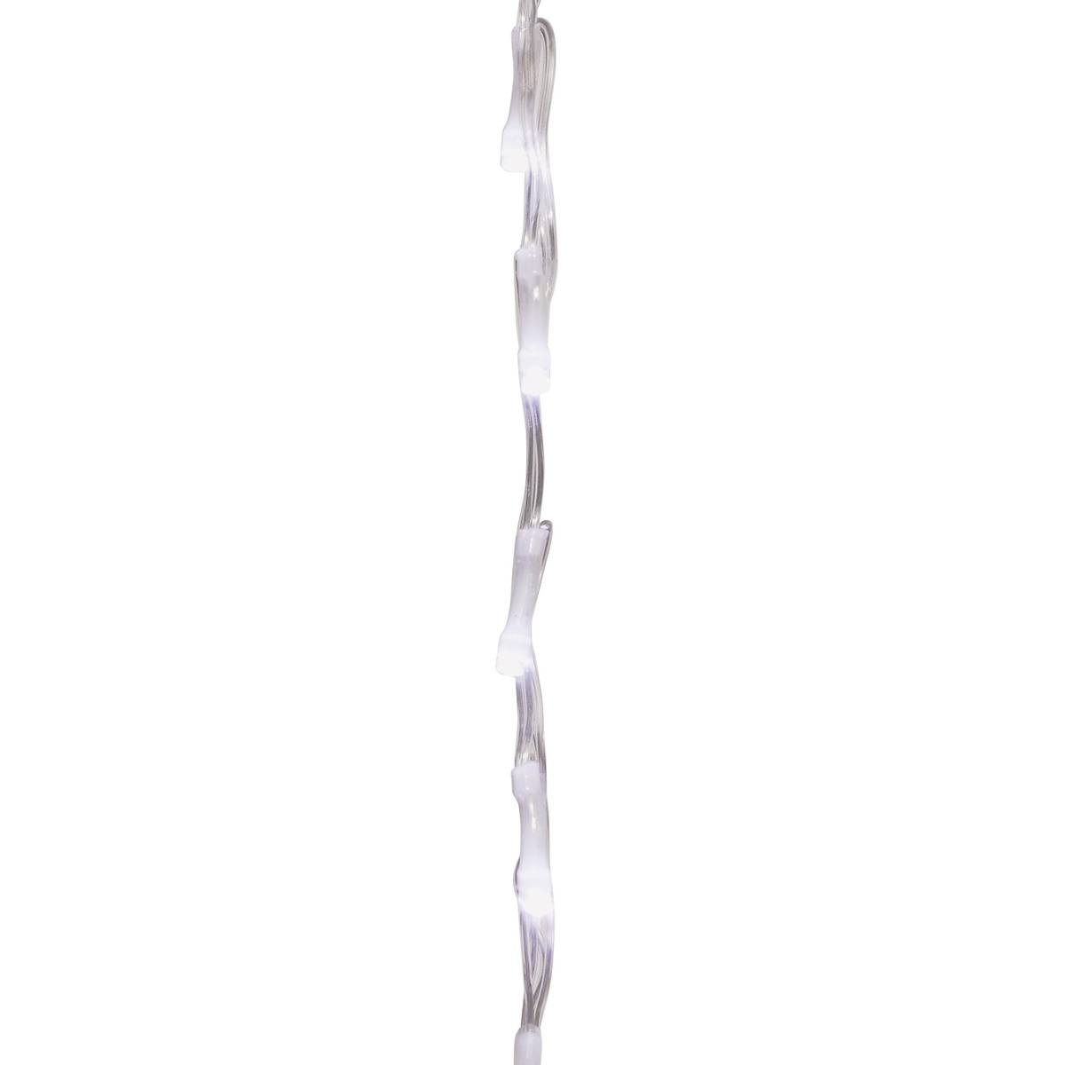 Rideau lumineux stalactite d'extérieur 20 m 1200 LED blanc froid à effets avec minuteur sur secteur blanc froid, ATMOSPHERA