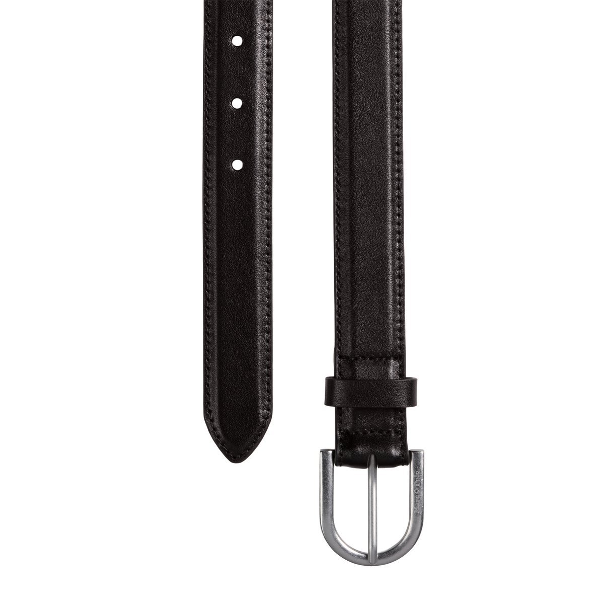Ceinture modèle Jill en cuir de vachette souple noir, MARC O'POLO