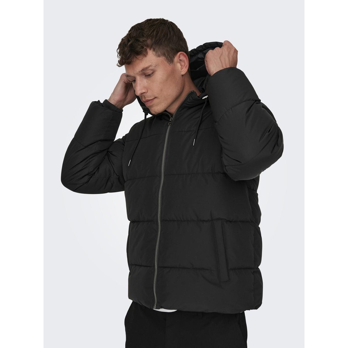 Doudoune noire - black, ONLY & SONS