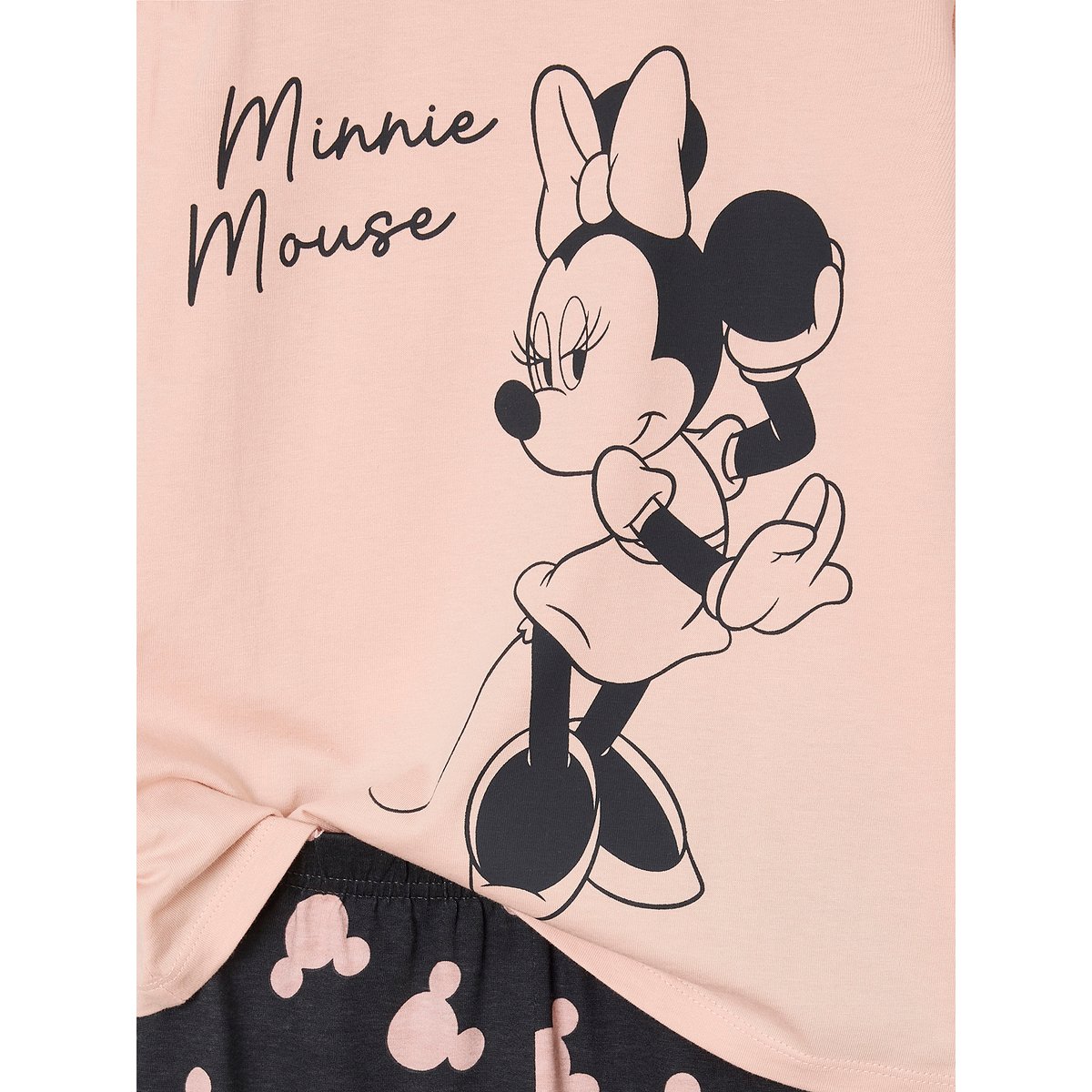 Pyjama bicolore Disney Minnie rose/gris anthracite, VERTBAUDET