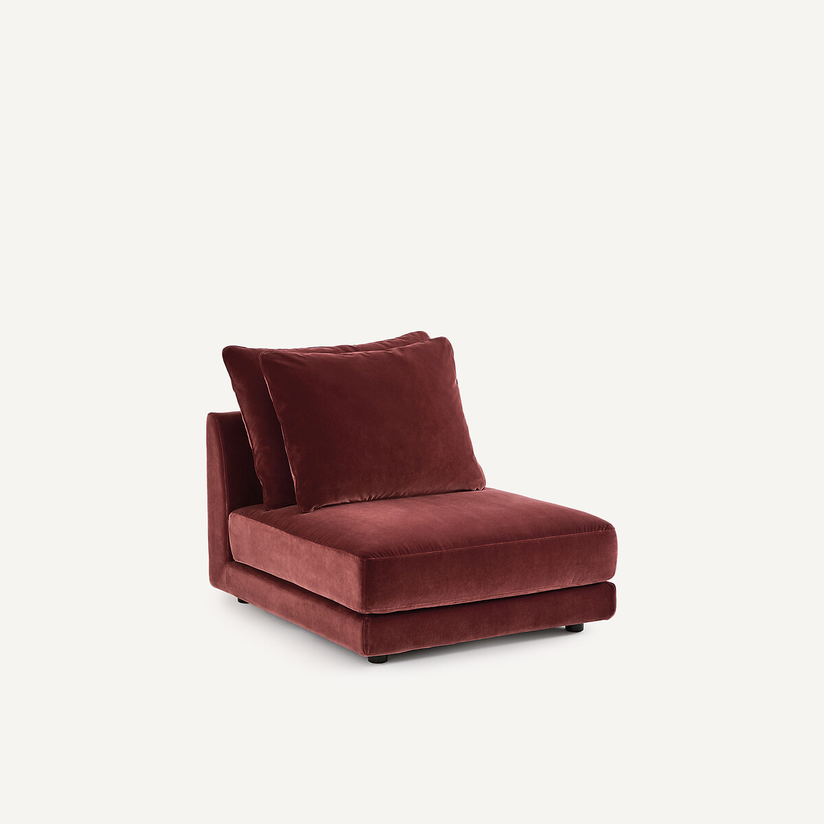 Chauffeuse modulable en velours, TIBERIO grenat, AM.PM