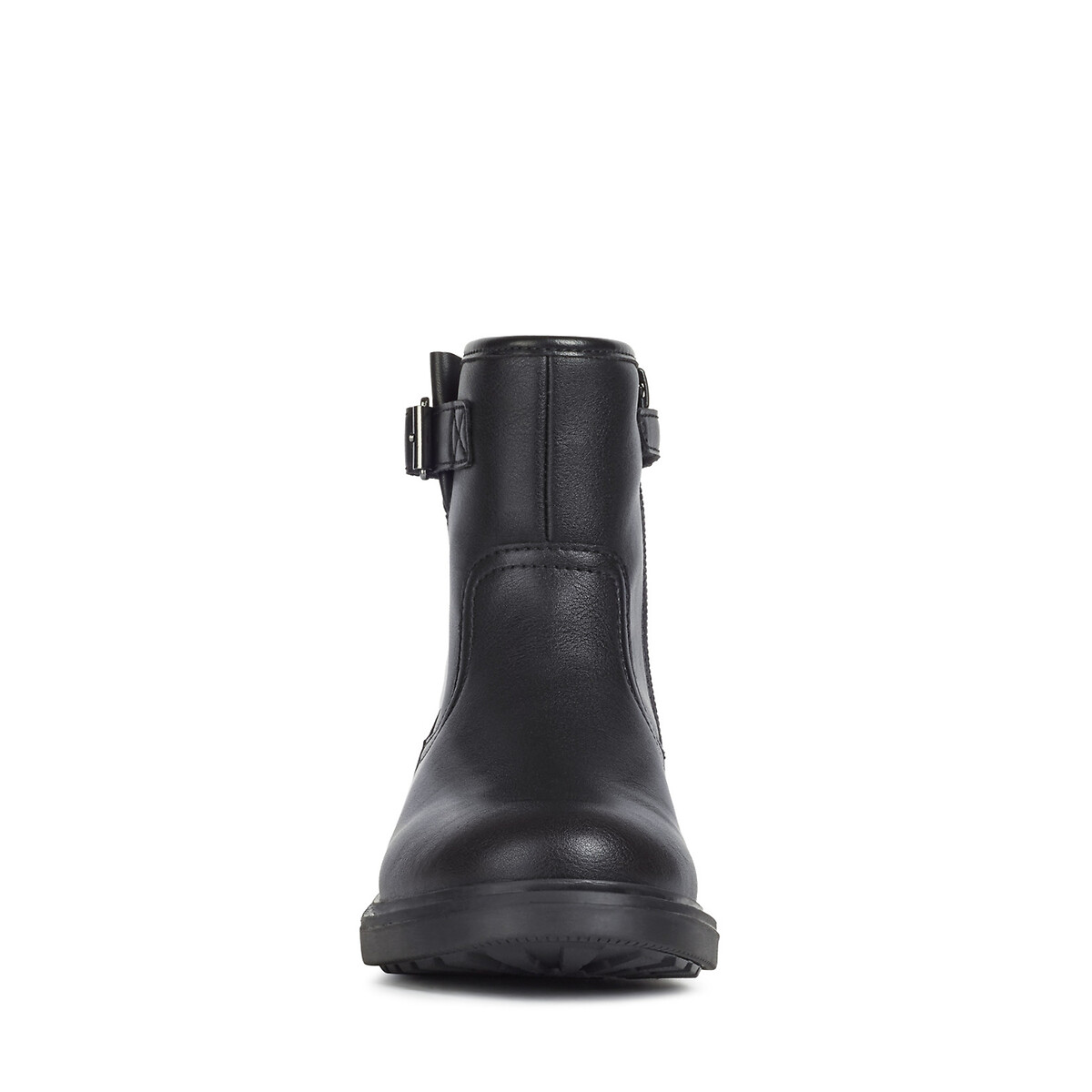 Platte leren bottines, ECLAIR zwart, GEOX