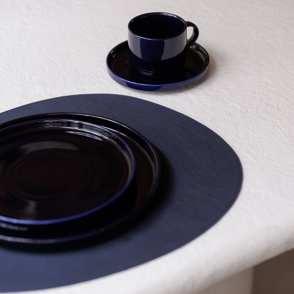 Lot de 4 set de tables DINNER bleu, SP COLLECTION