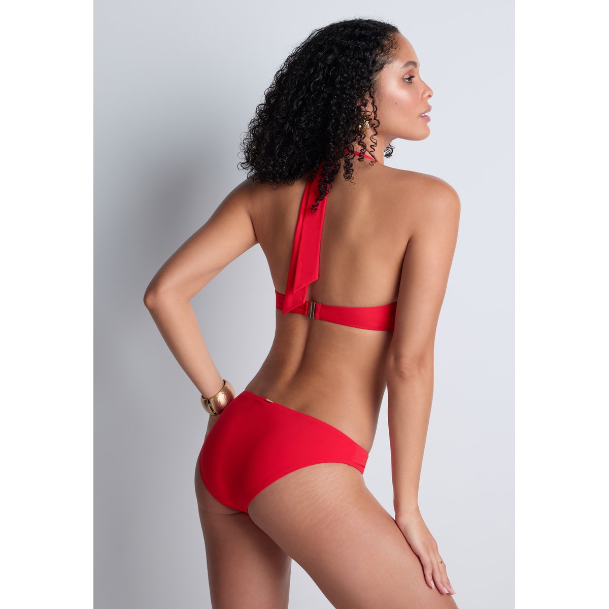 Bas de maillot de bain Culotte bresilienne Summer Essence rouge, AUBADE