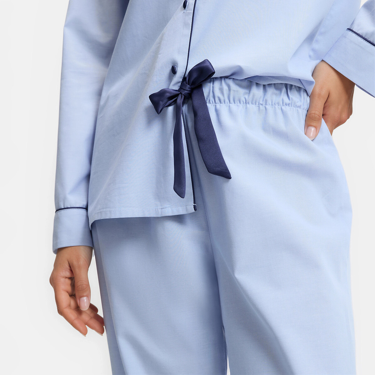 Signature Clélie Chambray-Effect Pyjamas light blue, ANNE WEYBURN