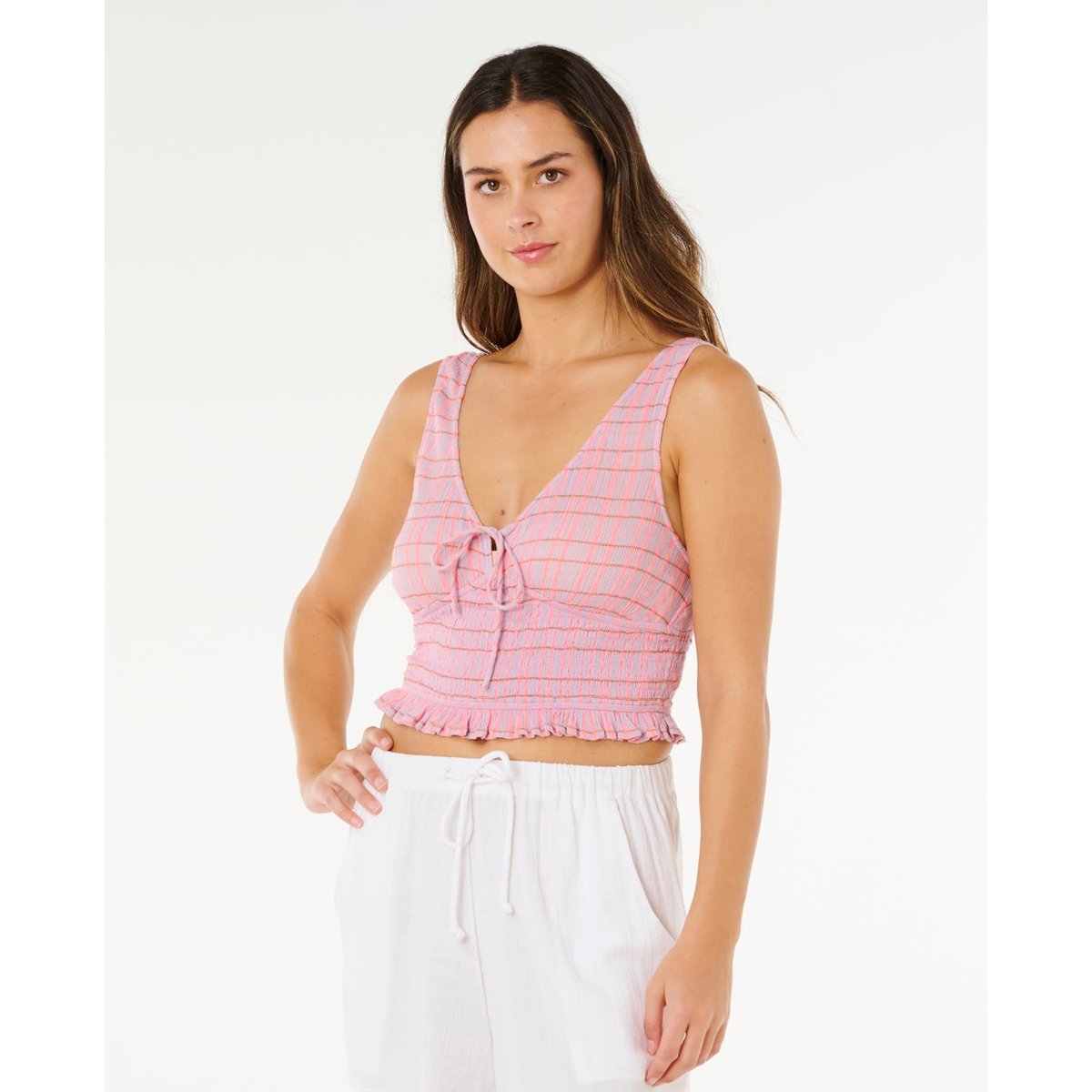 Top PARADISE CHECK rose, RIP CURL