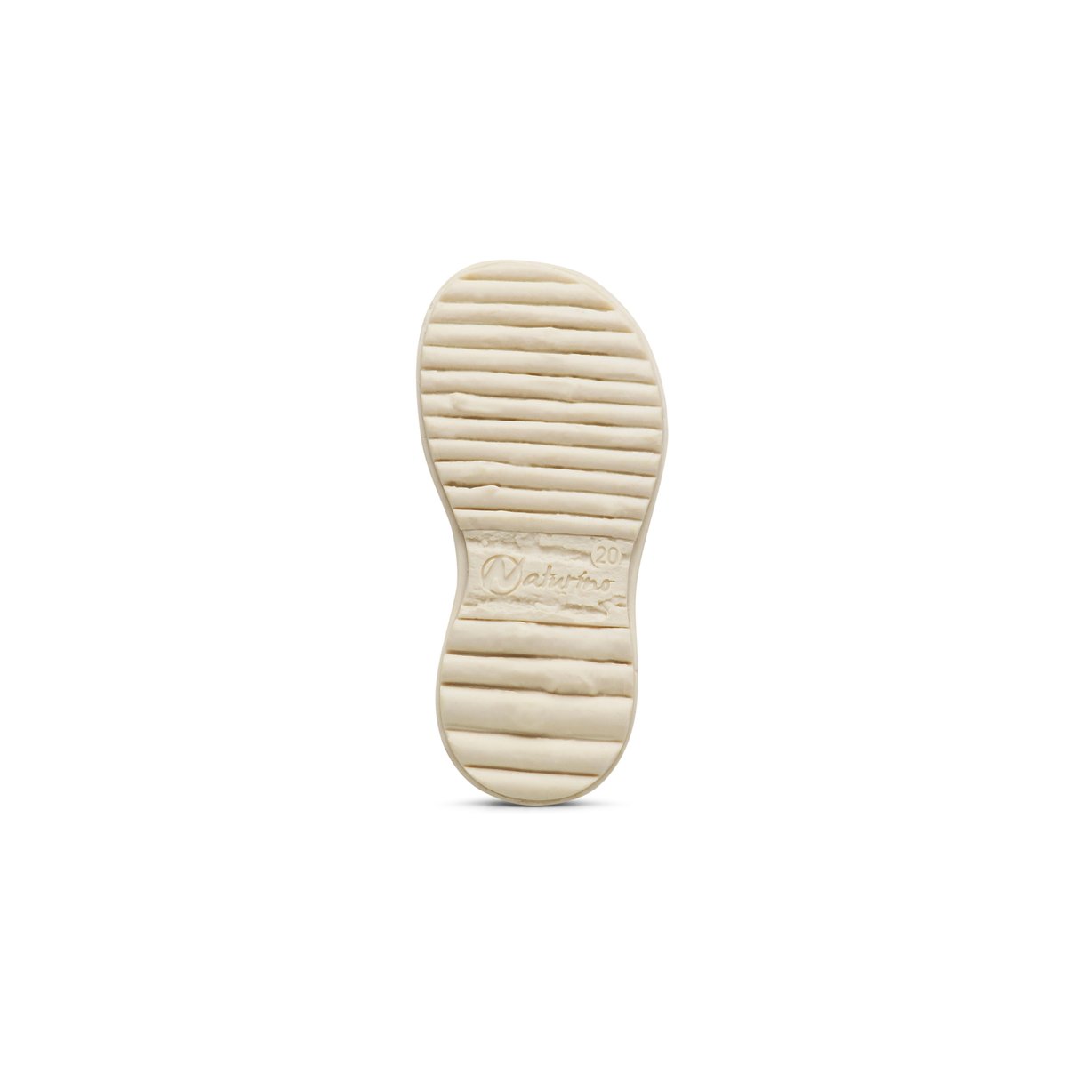 Sandales semi-ouvertes en cuir avec imprimé de petits poissons SEE beige-, NATURINO