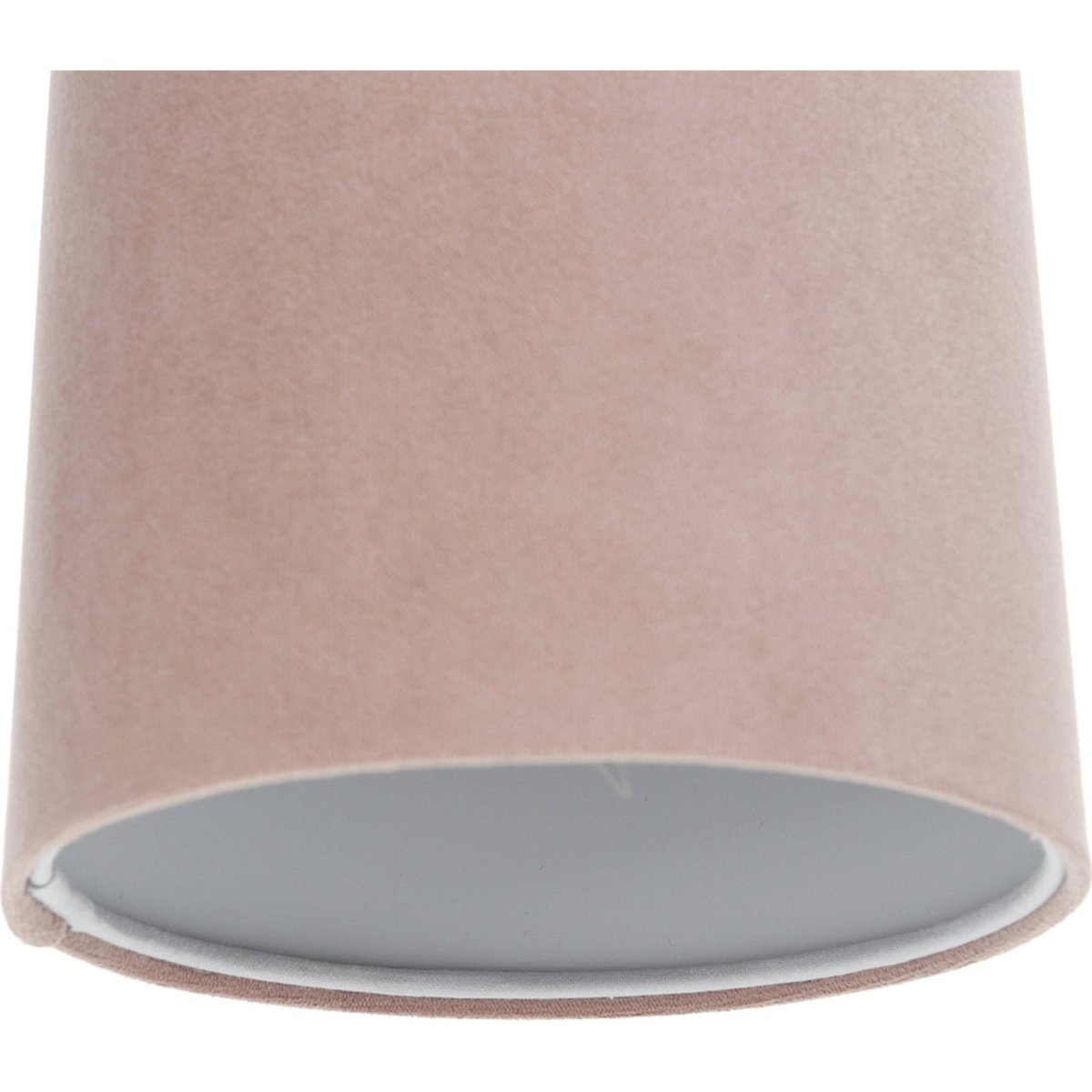 Suspension ronde en tissu pour chambre enfant Jasmin bebe rose poudré avec bord beige crème, BPS KONCEPT