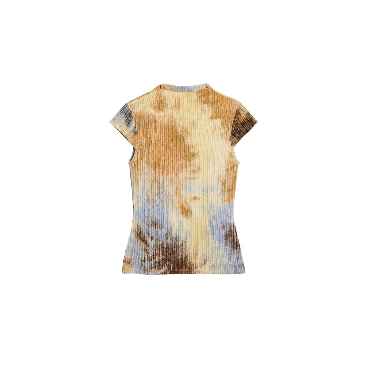 T-shirt textures marron, DESIGUAL