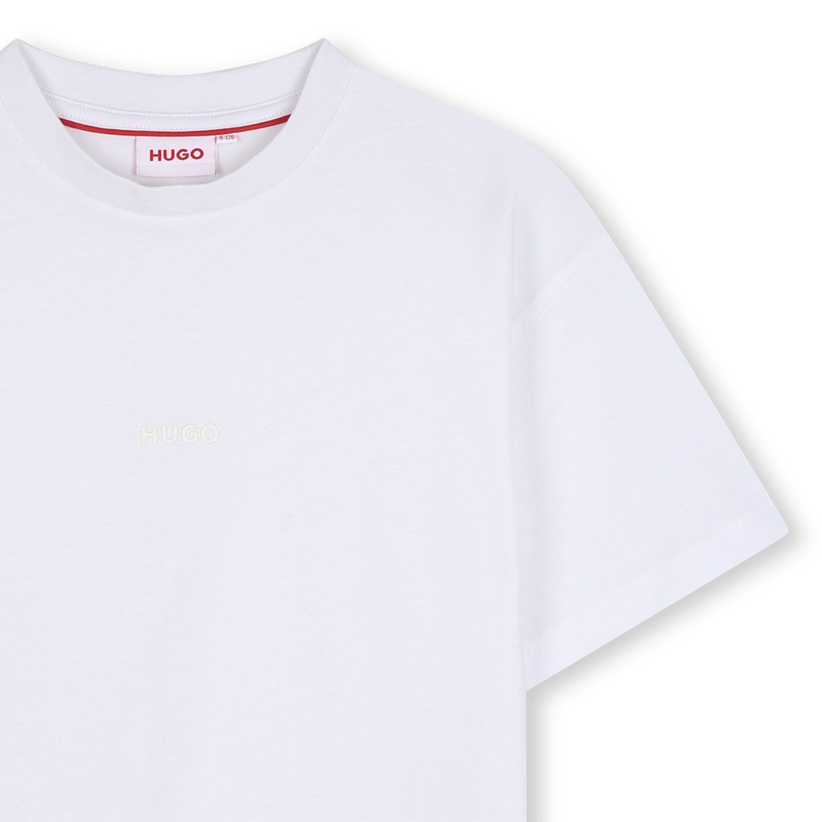 Tee-shirt manches courtes blanc, HUGO KIDSWEAR