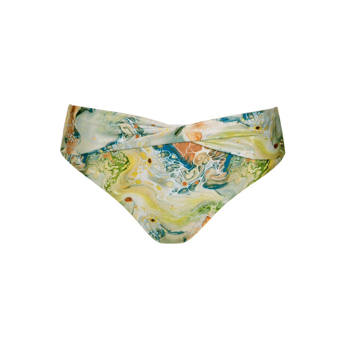 Bas maillot slip de bain taille haute Indonesia vert, LISCA