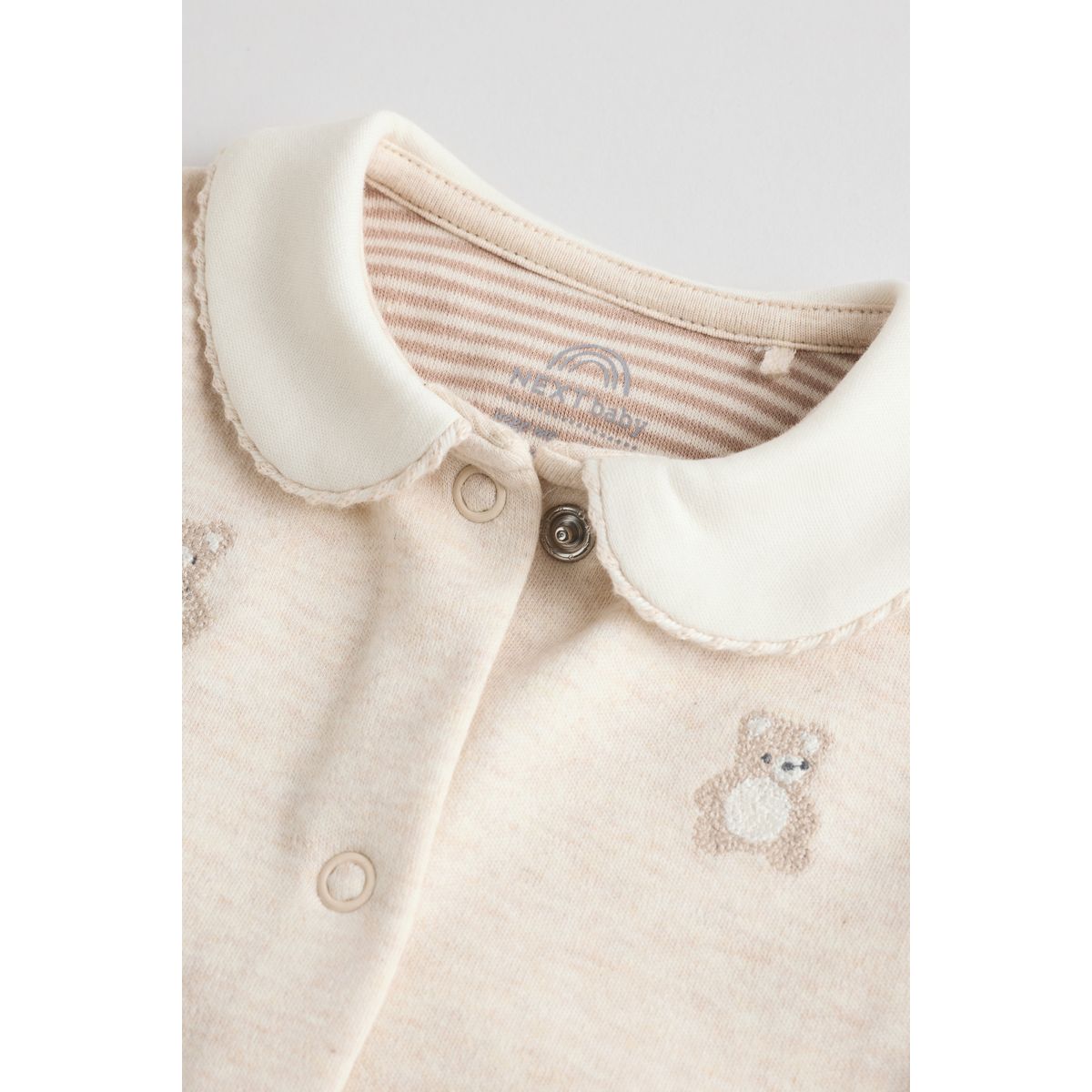 Dors-bien brodé bébé, lot de 3 naturel, NEXT