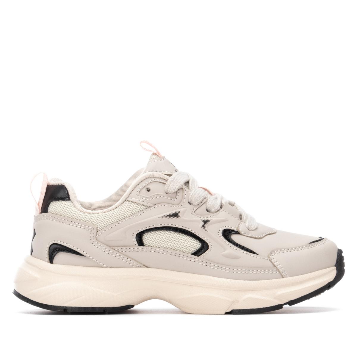 Baskets Plaine Lacets beige, XTI
