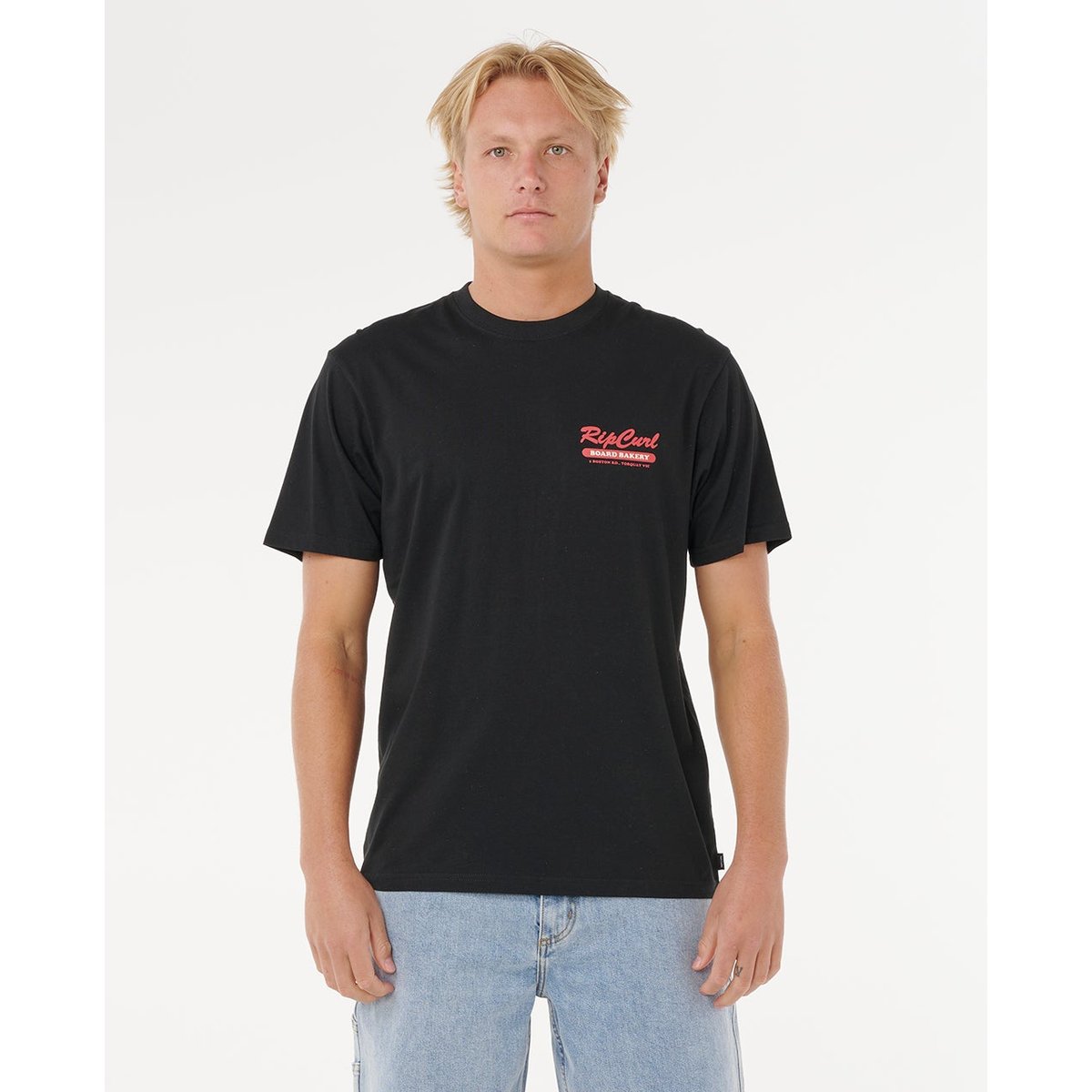T-shirt à manches courtes BOARD BAKERY noir, RIP CURL