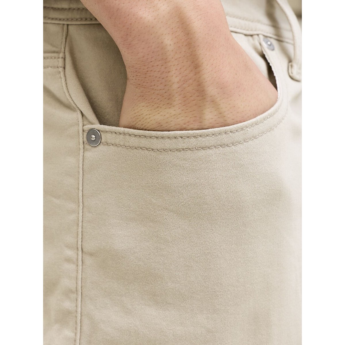 Shorts con risvolti beige, JACK & JONES