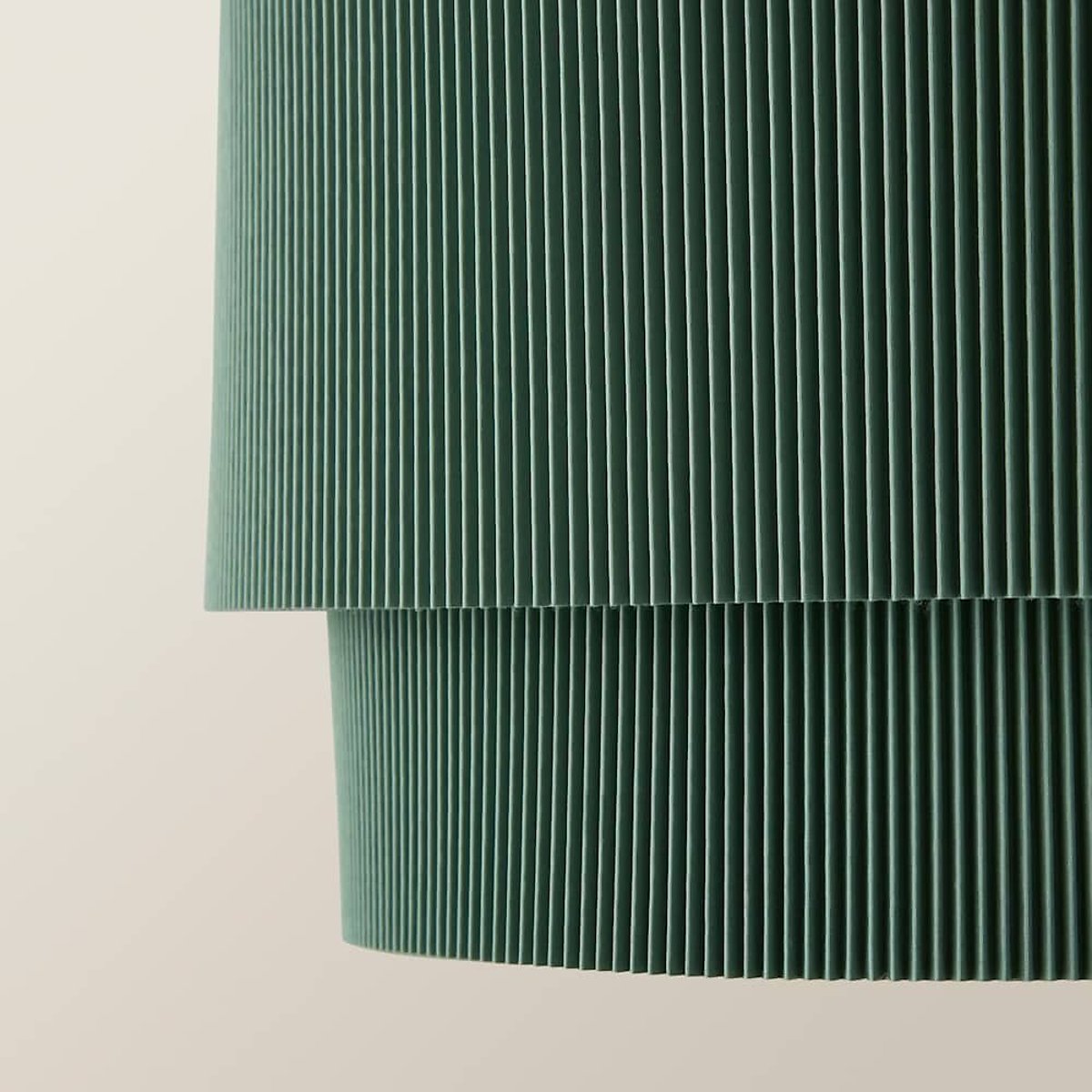 31cm Mack 2-Tier Crinkle Shade green, SO'HOME