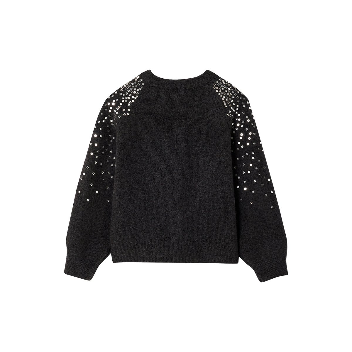 Gilet noël à sequins anthracite, VERTBAUDET