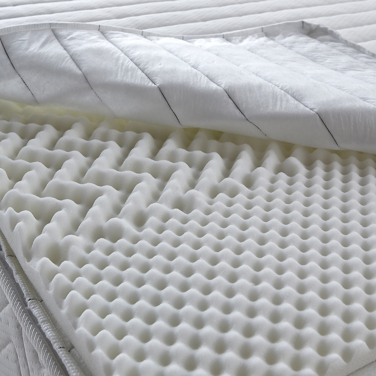 Sovra-materasso HR35, trattamento ignifugo, alt. 5 cm bianco, LA REDOUTE INTERIEURS