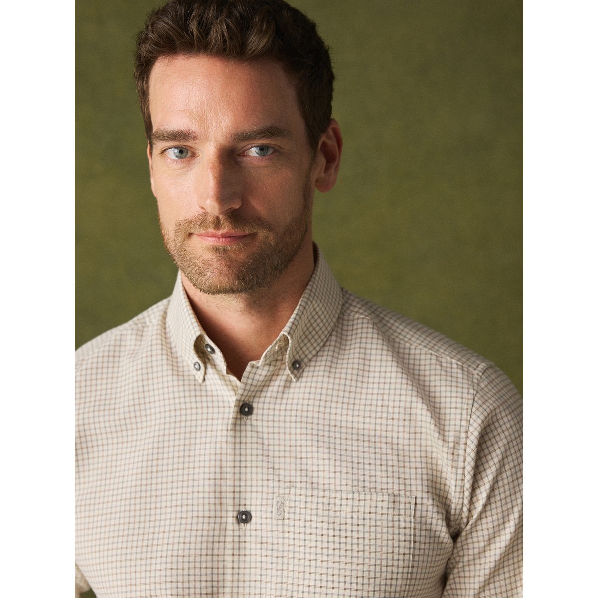 Chemise oxford standard boutonnée blanc, NEXT