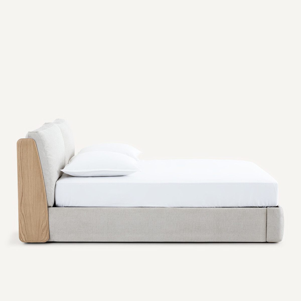 Doppelbett ILOSS mit Bettkasten, mit aufklappbarem Lattenrost, Eiche und Furnier natureicheholz, AM.PM