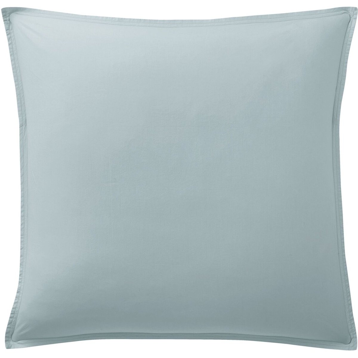 Taie d'oreiller en percale de coton unie, ELEGANCE bleu lagon, BATON ROUGE