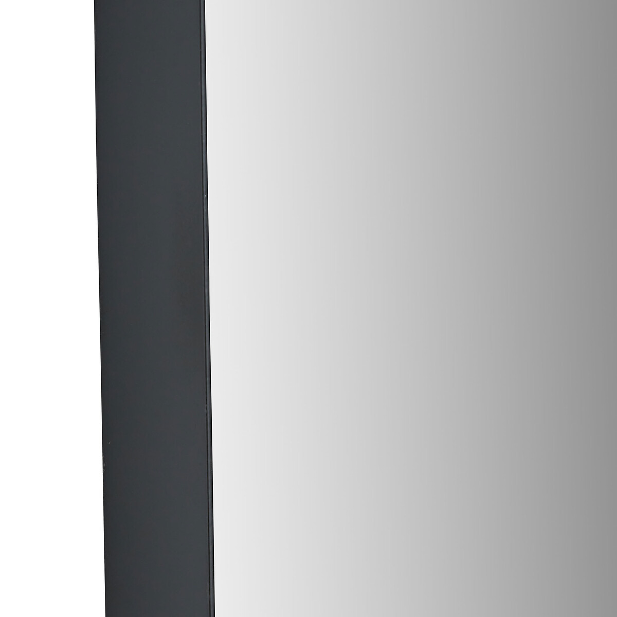 90cm Black Metal Slim Frame Oval Wall Mirror black, SO'HOME
